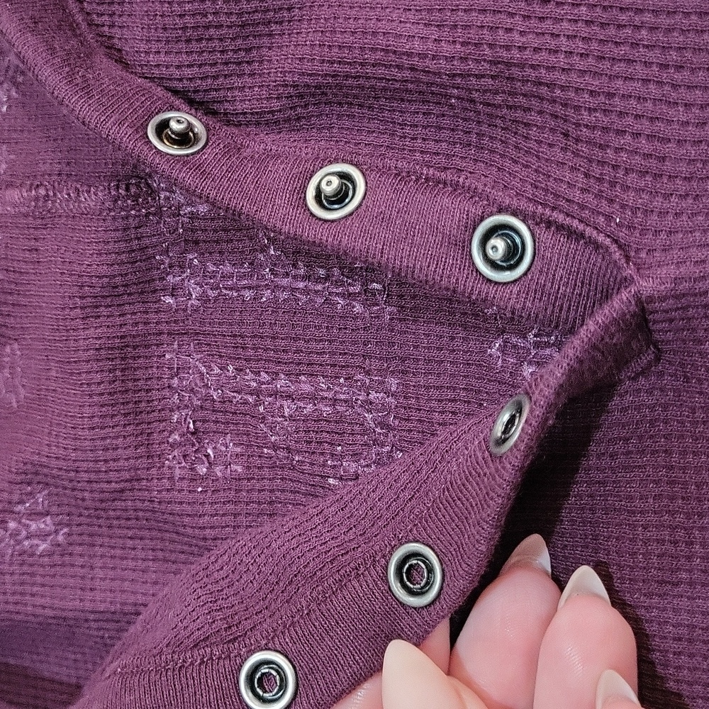 PINK Victoria's Secret Burgundy Pajama Onesie - Picture 9 of 14